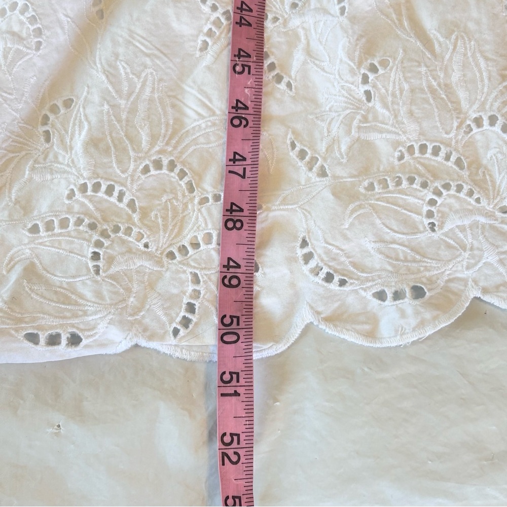 Express White Eyelet Lace Tie Strap Cotton Long Midi Dress Size L NWT - Picture 13 of 13